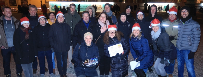 Das Media Solutions Team bei der Weihnachtsmarkt-Rallye