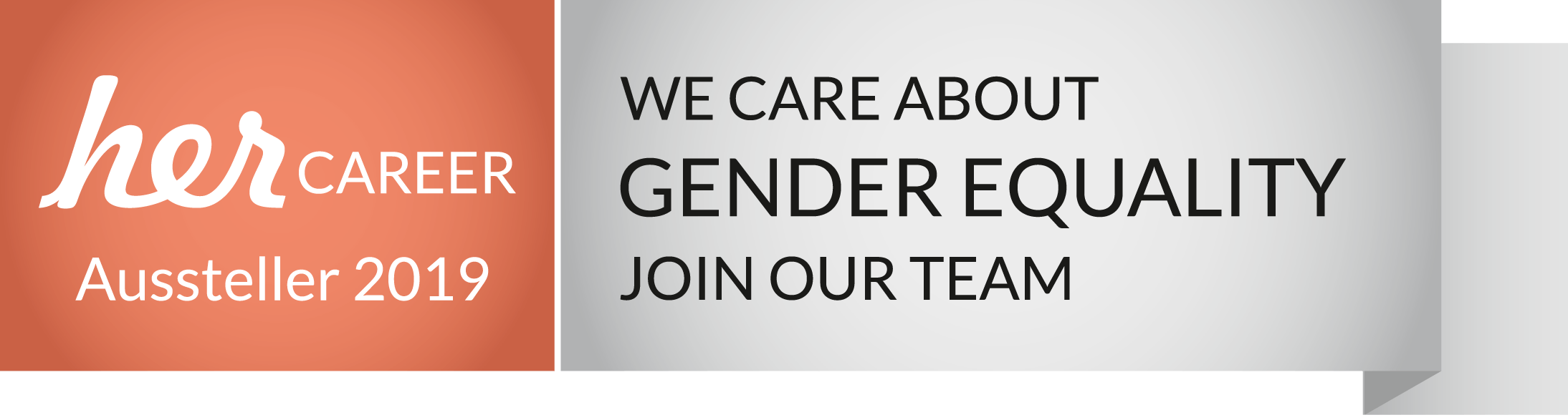her career Aussteller 2019: We care about gender equality - join our team!